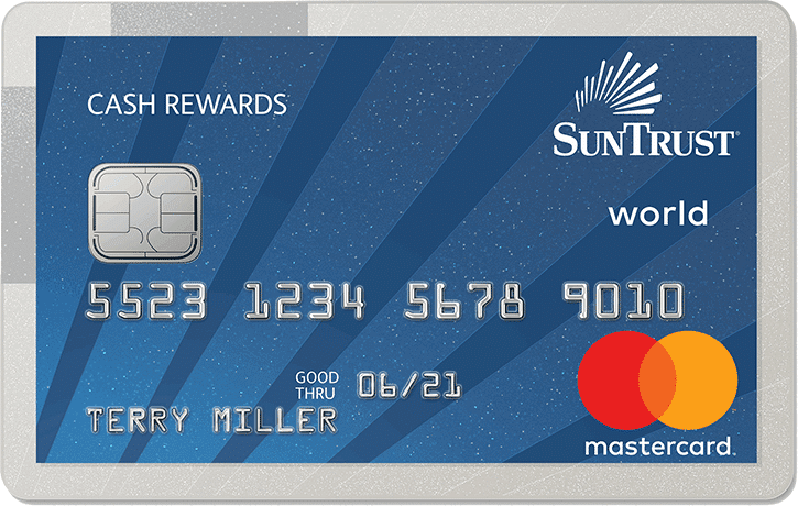 Tarjeta de Credito Suntrust cash rewards